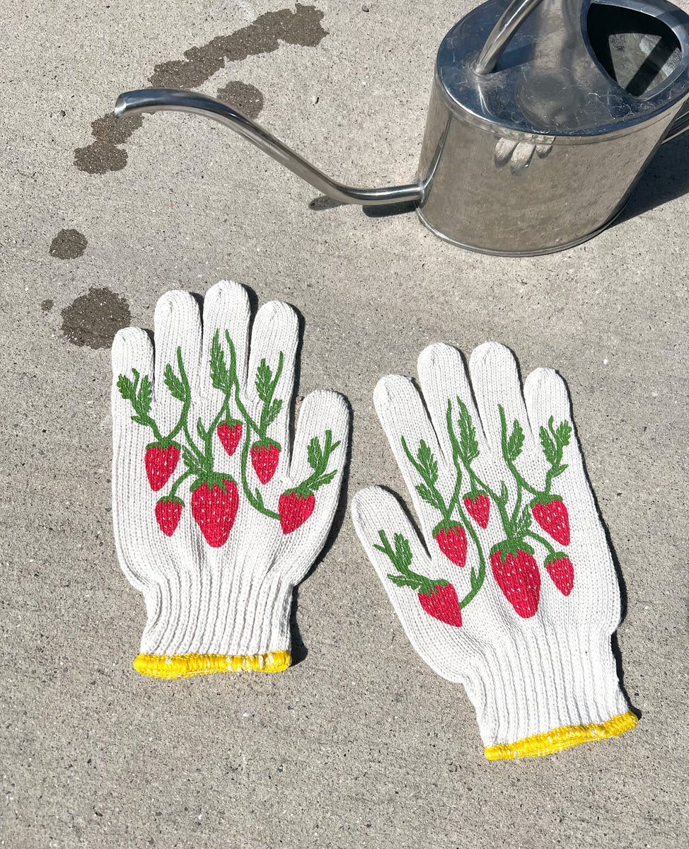 New! Strawberry Gardening Gloves – My Little Belleville