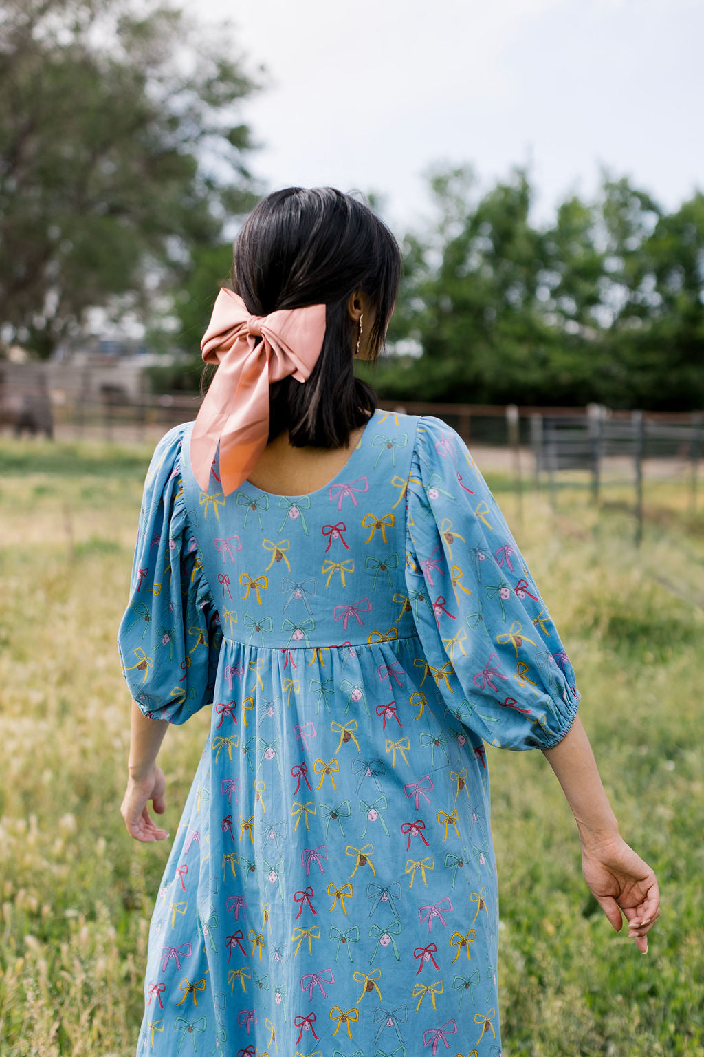 blue hippy dress Long Hippie Chic Dress in Blue