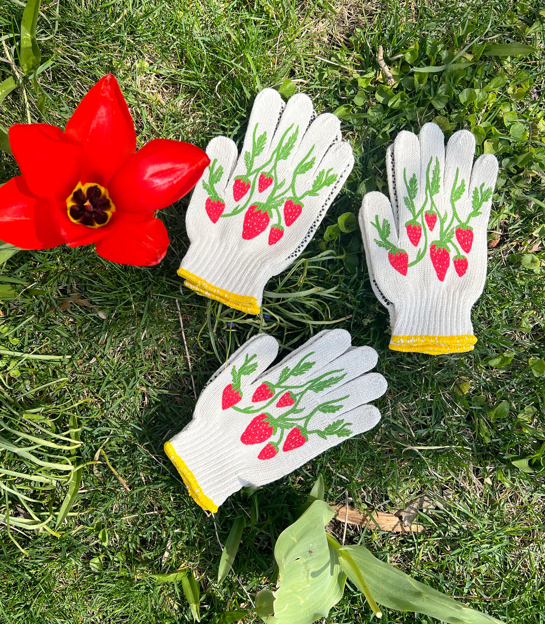 funny gardening gloves New! Strawberry Gardening Gloves – My Little Belleville