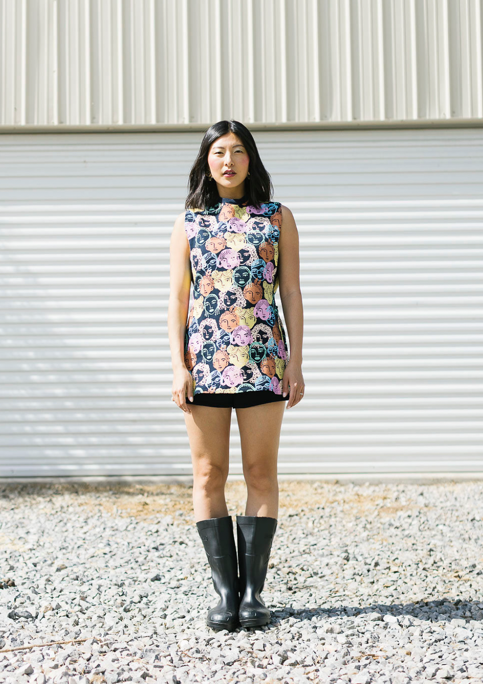 Brenda Knit Two-Piece Set- Light Blue Floral