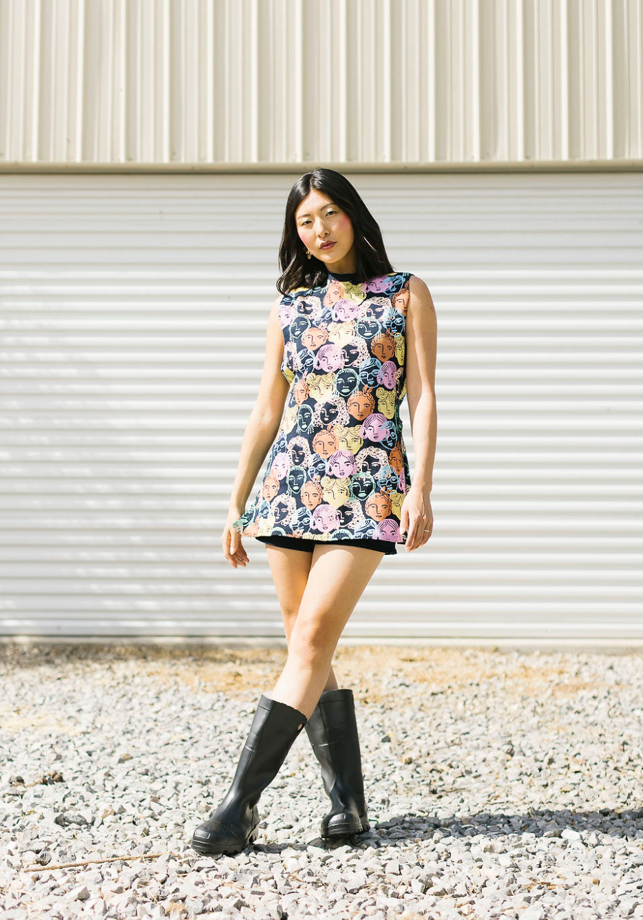Brenda Knit Two-Piece Set- Light Blue Floral