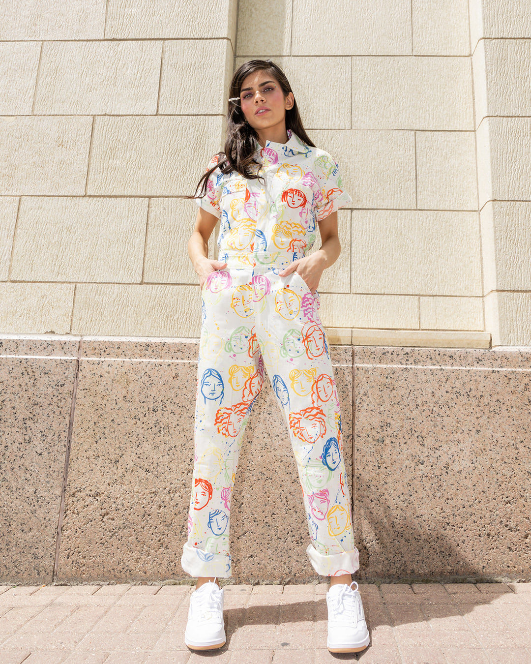 Bowie Rainbow Jumpsuit | Printed jumpsuit | Boiler-suit