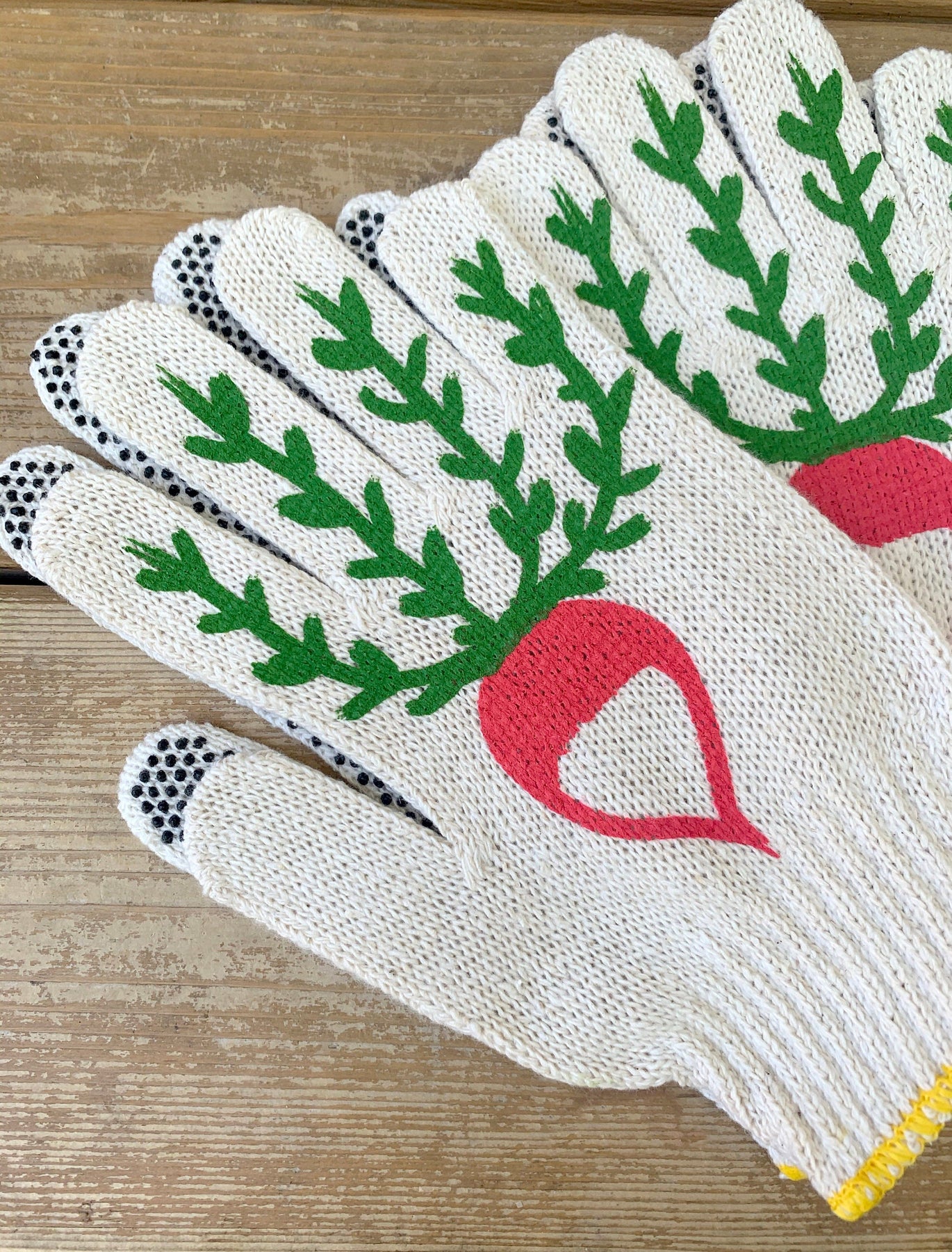 etsy gardening gloves Radish Gardening Gloves