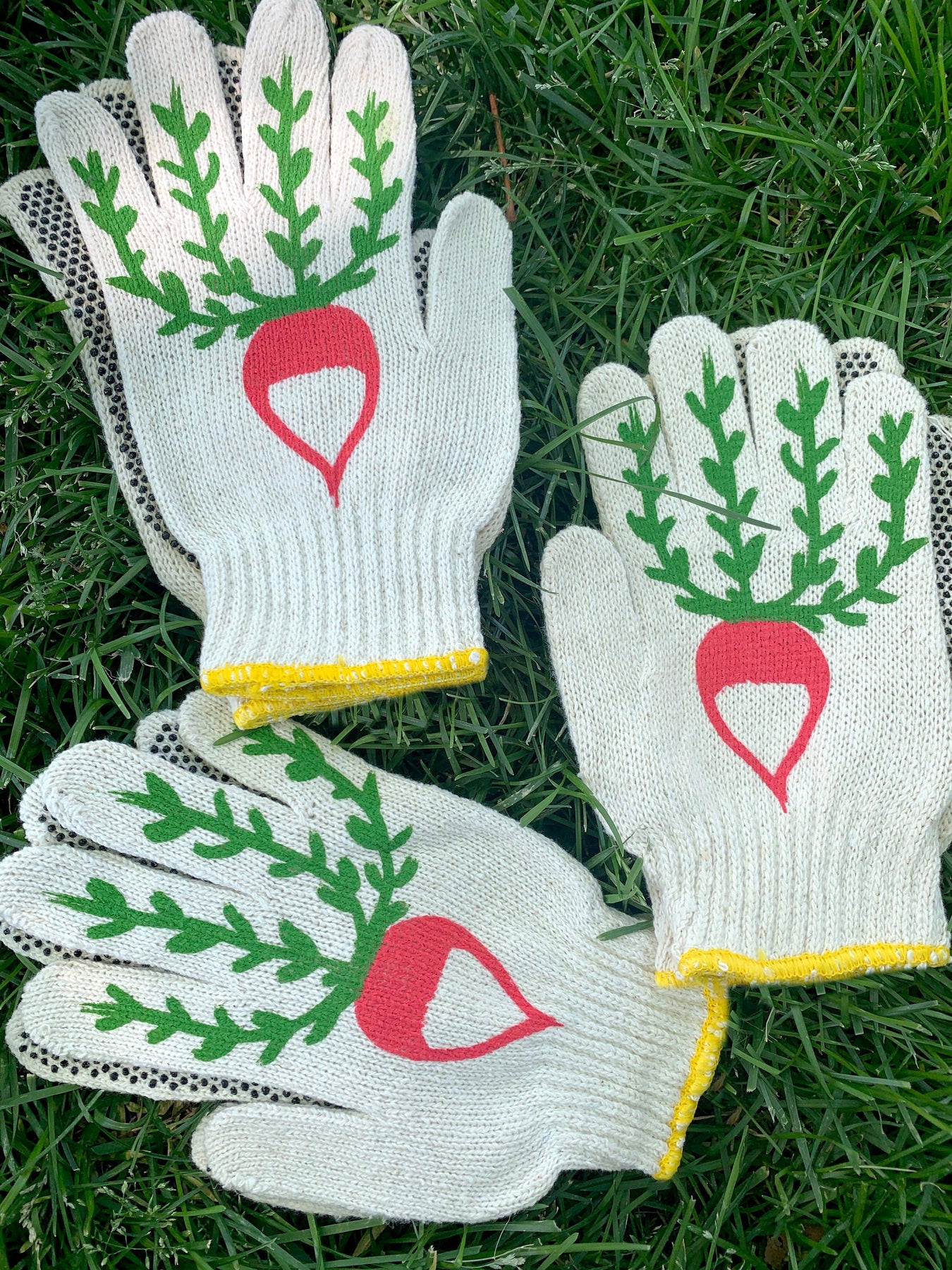 etsy gardening gloves Radish Gardening Gloves